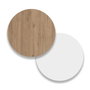 Hanah Home Armario Multiusos Roble y Blanco LIB2-SW